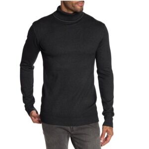 XRAY NWT Men's Black Turtleneck Sweater slim fit size XL